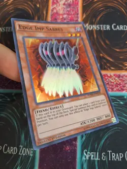 Yugioh Edge Imp Sabres FUEN-EN018 Super Rare 1st Edition Near Mint - Image 2