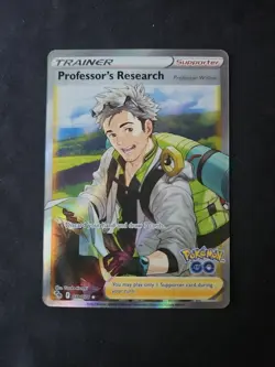Professor's Research 078/078 Pokemon Go Full Art Trainer Near Mint Condition - Image 1