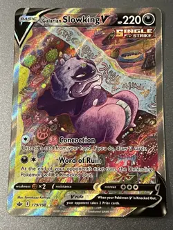 Galarian Slowking V Chilling Reign 179/198 Alt Art NM Pokemon Card - Image 1