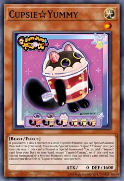 JUSH-EN016 “Cupsy☆Yummy” Ultra Rare YuGiOh! - Image 1