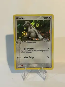 Pokemon Linoone Card 34/106 Uncommon Reverse Holo, Emerald Stamped - Image 1