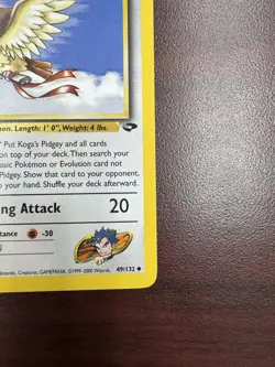 Pokemon TCG Gym Challenge 1st Edition Koga's Pidgey 49/132 Regular LP - Image 5