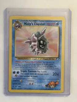 2000 Pokemon TCG Misty’s Cloyster 029/132 Gym Heroes Rare Vintage Card WOTC NM - Image 1