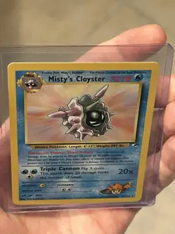 2000 Pokemon TCG Misty’s Cloyster 029/132 Gym Heroes Rare Vintage Card WOTC NM - Image 4