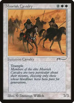 Moorish Cavalry (a Dark) Arabian Nights NM White Common MAGIC CARD ABUGames - Image 1