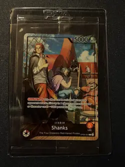 One Piece TCG Shanks Leader Alt Art OP09-001 PSA Promo Card Sealed New Near Mint - Image 1