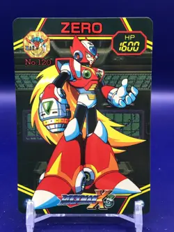 Zero Mega Man Megaman X3 No.120 Card Bandai 1995 Japanese - Image 1
