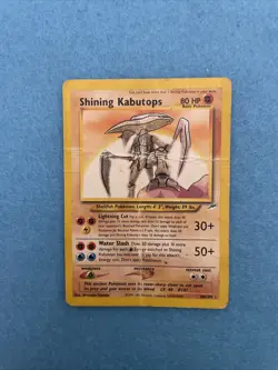 Pokemon Card Neo Destiny Secret rare Shining Kabutops 108/105 Poor Condition - Image 1
