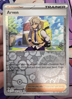 Arven 166/198 ✨1c Start✨ Reverse Holo Pokemon Trading Card Game 🌺 - Image 1