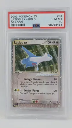 Pokemon TCG Latios EX Dragon #94/97 2003 Holo Rare Card PSA 10 - Image 1