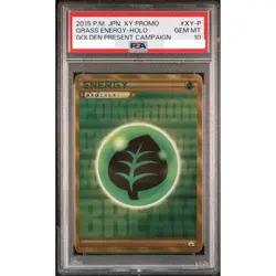 PSA 10 Grass Energy XY-P Promo Secret Rare Pokemon Card Japanese Gem Mint 2015 - Image 1