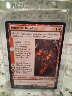 MTG Final Fantasy Summon Brynhildr NM Rare - Image 1