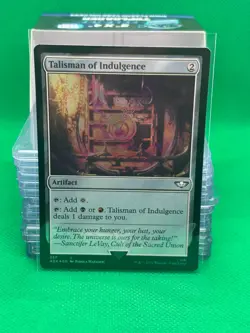 Talisman of Indulgence - Warhammer 40k - Surge Foil - MTG - Damaged - Image 1
