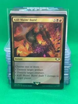 Kill! Maim! Burn! - Warhammer 40k - Surge Foil - MTG - Damaged - Image 1