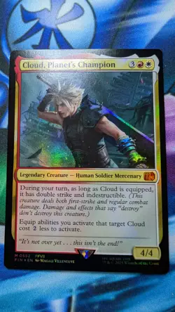 MTG Cloud, Planet's Champion (Foil) [FINAL FANTASY] Near Mint - Image 1