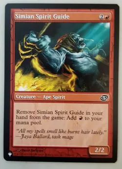 1x Simian Spirit Guide "The List" Kaldheim MTG Magic the Gathering NM - Image 1