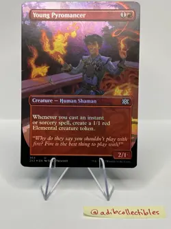 Young Pyromancer (Borderless) #364 - MTG Double Masters 2022 - FOIL - NM - Image 1