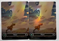 🌈 Plains - Full Art FOIL x2 - MTG Edge Of Eternities EOE - NM - Image 1