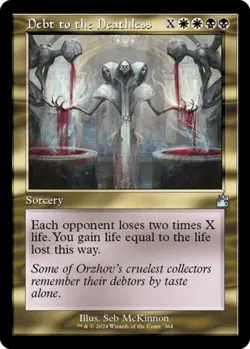 Debt to the Deathless (Retro Frame) -Foil Light Play MTG Ravnica Remastered - Image 1