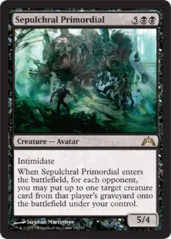 MTG Sepulchral Primordial, Gatecrash, Heavily Played, English - Image 1