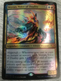 Magic The Gathering Veyran, Voice Of Duality FOIL Commander Mythic NM FREE SHIPP - Image 1