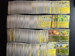 500 lot Set ALL Pikachu Japanese Pokemon Trading Card K354 - Image 1