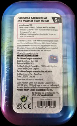 Pokemon TCG: Scarlet & Violet-Prismatic Evolutions Mini Tin - Leafeon - Image 2