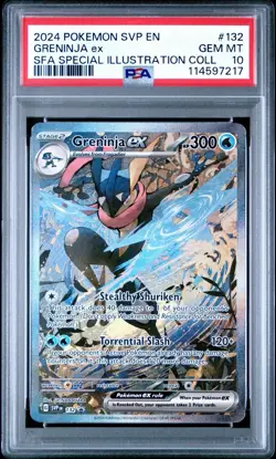 2024 POKEMON SVP 132 EN GRENINJA ex SFA SPECIAL ILLUSTRATION COLLECTION PSA 10 - Image 1