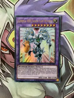 BLAR-EN054 Elemental Hero Shining Flare Wingman Ultra Rare 1st Edition NM Yugioh - Image 1
