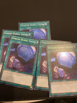 Foolish Burial Goods MP17/BLLR Secret/Ultra Rare LP 1st Edition Yugioh - Image 1