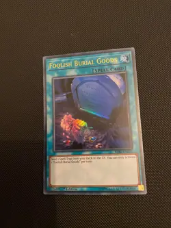 Foolish Burial Goods MP17/BLLR Secret/Ultra Rare LP 1st Edition Yugioh - Image 2