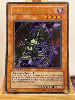 Infernalischer Drache DP04-EN010 Ultra Rare Englisch VG YUGIOH - Image 1