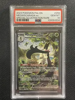 Pokemon Card PSA 10 Meowscarada Ex Special Illustration Rare S&V Paldea 256/193 - Image 1