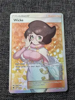 Wicke 147/147 Burning Shadows Full Art Ultra Rare NM-/LP Pokemon TCG Card - Image 2