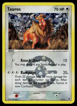 Pokemon Card - Tauros FireRed & LeafGreen 16/112 Reverse Holo - Image 1