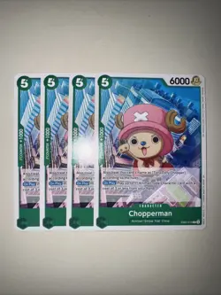 EB02-016 Chopperman X4 Playset English One Piece Card TCG CCG - Image 1