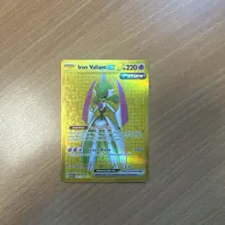 Iron Valiant EX 261/182 Sv04: Paradox Rift Holo Pokemon Card TCG Gold - Image 1