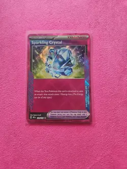 Pokemon Prismatic Evolutions Sparkling Crystal Rare Ace Spec Holo Card 129/131 - Image 1