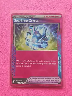 Pokemon Prismatic Evolutions Sparkling Crystal Rare Ace Spec Holo Card 129/131 - Image 2