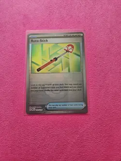 Pokemon TCG Prismatic Evolutions Roto-Stick Pokeball Reverse Holo Card 127/131 - Image 1
