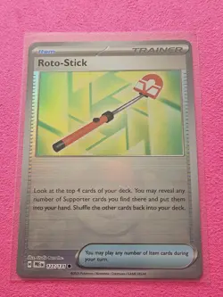 Pokemon TCG Prismatic Evolutions Roto-Stick Pokeball Reverse Holo Card 127/131 - Image 2