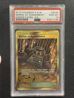 Pokemon Card PSA 10 Shrine Of Punishment Hidden Fates FA S&M Gold SV90/SV94 - Image 1