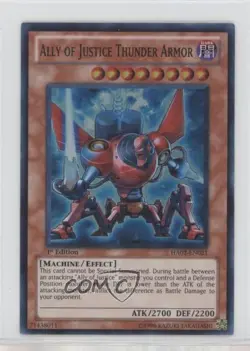 Ally of Justice Thunder Armor 1st Ed. YuGiOh Hidden Arsenal 2 #HA02-EN021 00em - Image 1