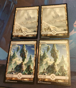 Full Art Wastes - 2 of Each Art - Oath of the Gatewatch 183 & 184 - NM (see pics - Image 1