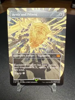 Aettir and Priwen Borderless 0350 MTG Final Fantasy Non-Foil | NM - Image 1