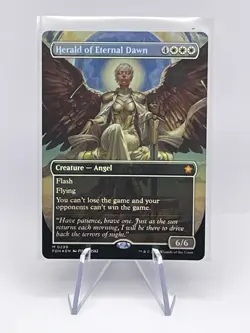 MTG Foundations - Herald of Eternal Dawn (Borderless) FOIL - M 0299 - NM - Image 2