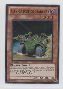 Ally of Justice Searcher 1st Ed. YuGiOh Hidden Arsenal 2 #HA02-EN019 2010 00em - Image 1