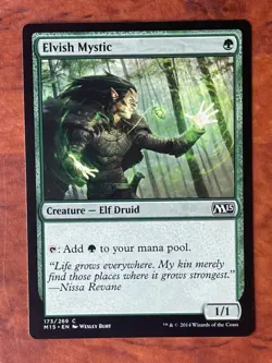 Elvish Mystic MTG Magic the Gathering Card NM Near Mint M15 - Image 1