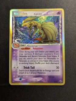Ninetales 8/101 EX Dragon Frontiers Reverse Holo Stamped Pokemon Card Vintage NM - Image 1