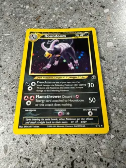 Pokemon TCG Cards Houndoom 4/75 Neo Discovery Holo Rare * SWIRL * - Image 5